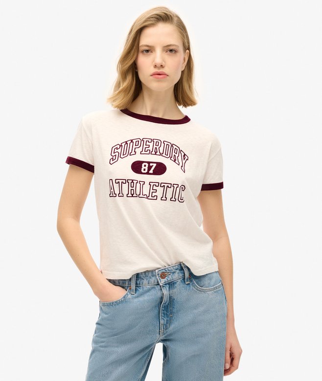 superdry Athletic Essentials Ringer Fitted T-Shirt