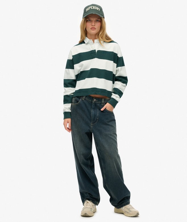 Superdry Athletic Essentials Stripe Rugby Top