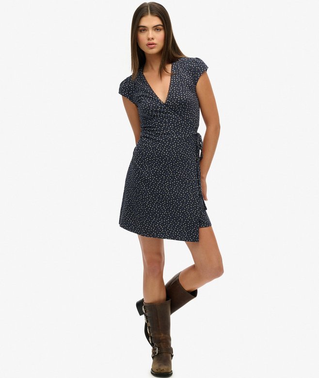 superdry Athletic Essentials Wrap Dress