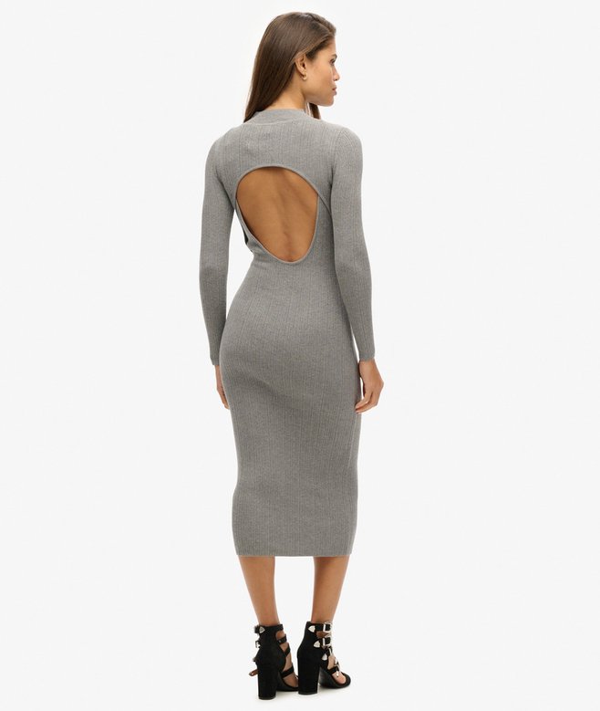 Superdry Backless Bodycon Midi Dress