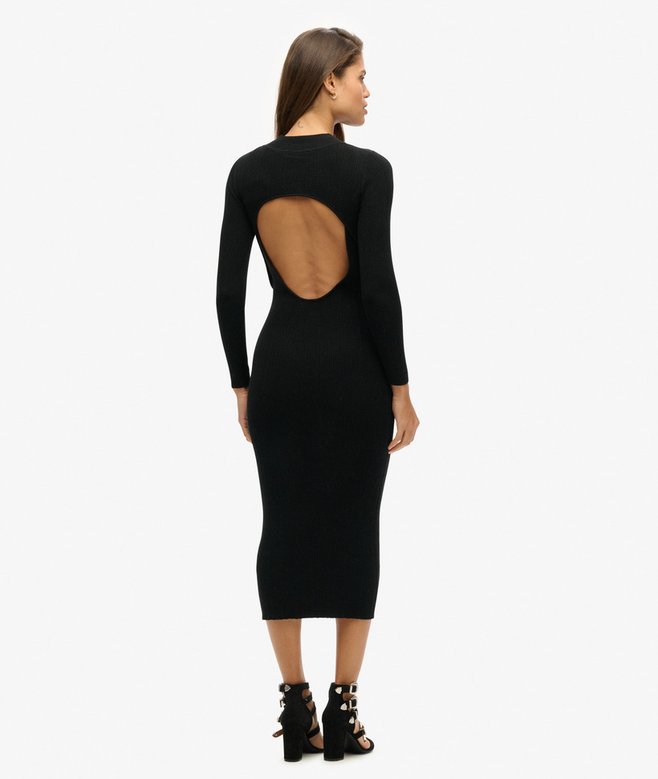 Superdry Backless Bodycon Midi Dress