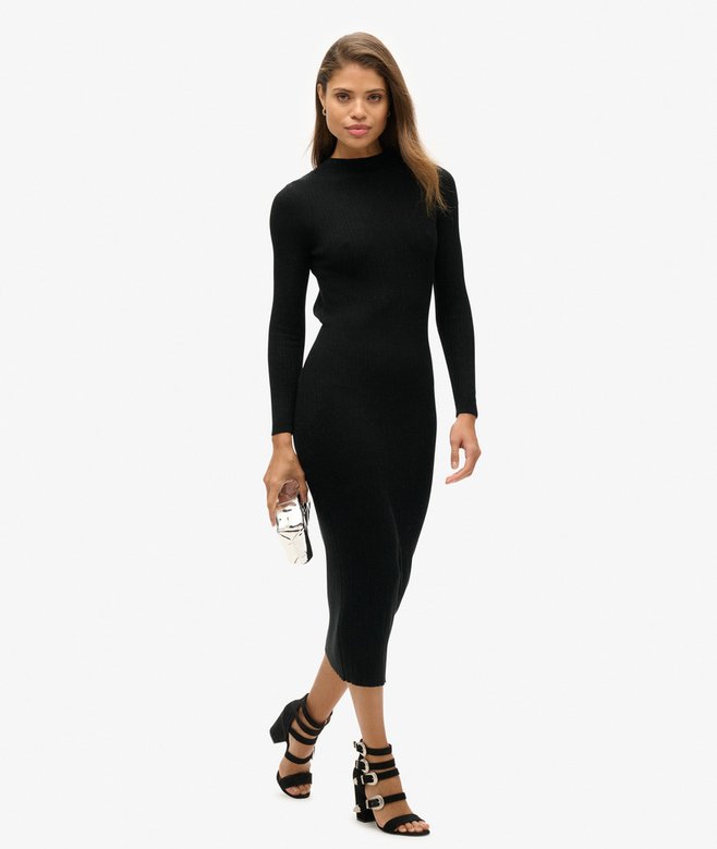 superdry Backless Bodycon Midi Dress