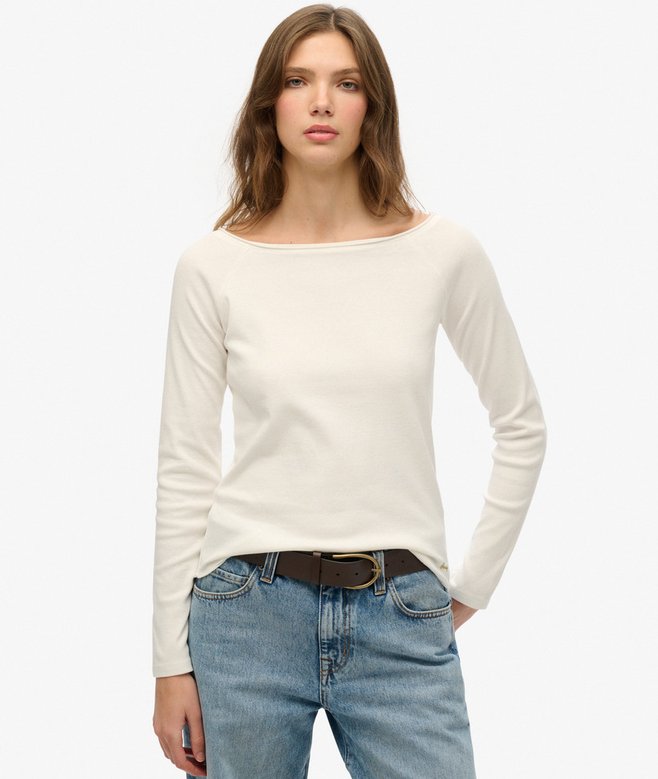 superdry Bardot Off Shoulder Top