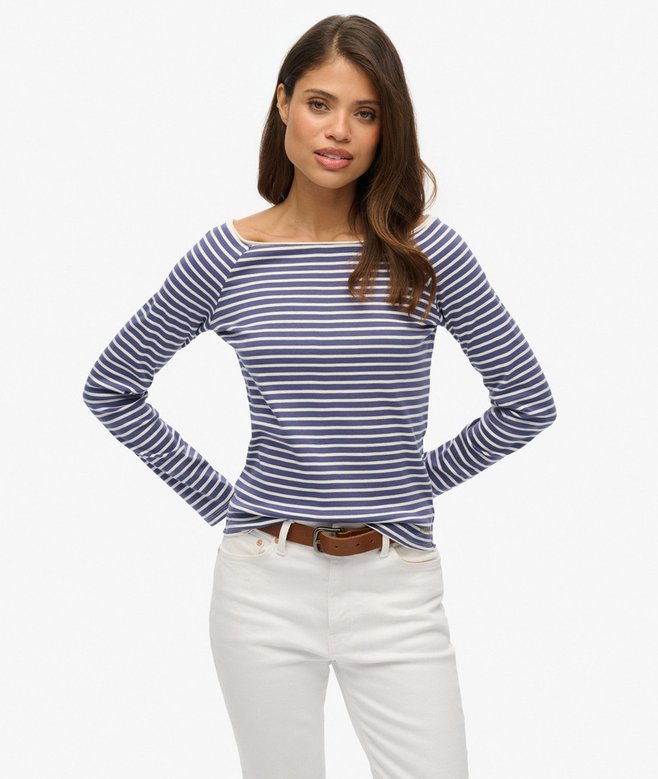 superdry Bardot Off Shoulder Top