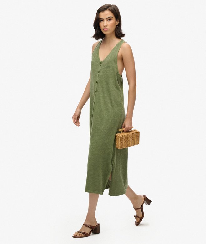 Superdry Beach Jersey Midi Dress