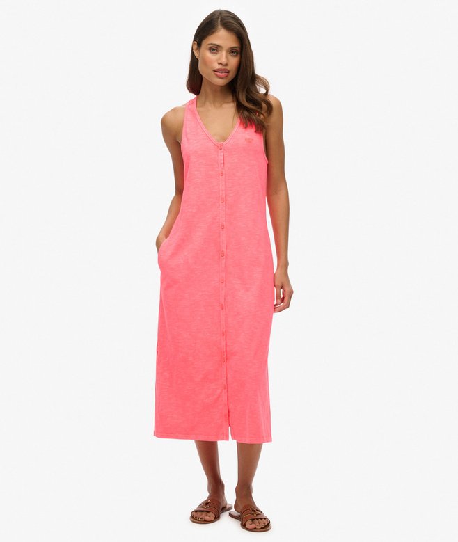 superdry Beach Jersey Midi Dress
