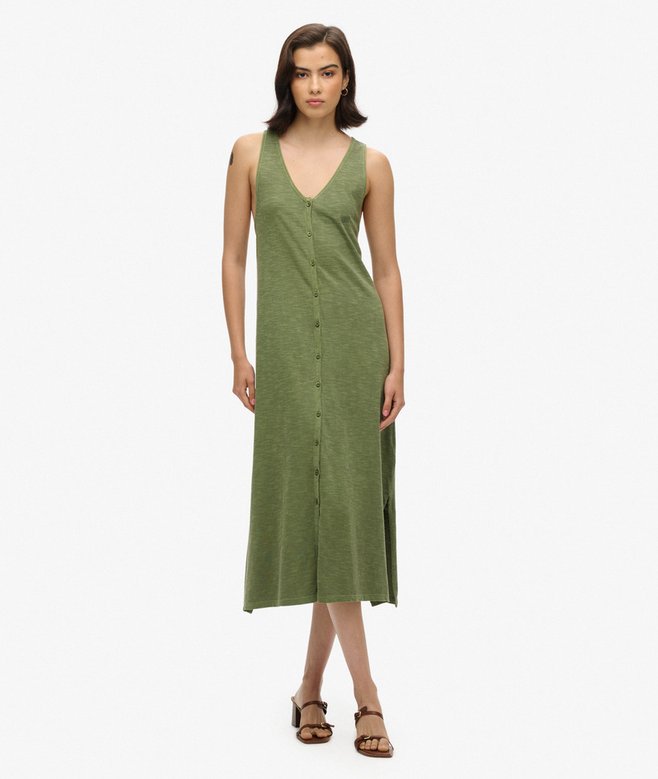 superdry Beach Jersey Midi Dress