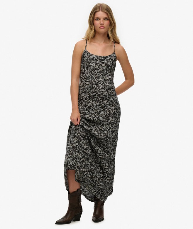 superdry Bias Cut Maxi Slip Dress