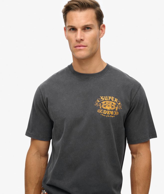 Superdry Biker Rock Graphic Loose T-Shirt