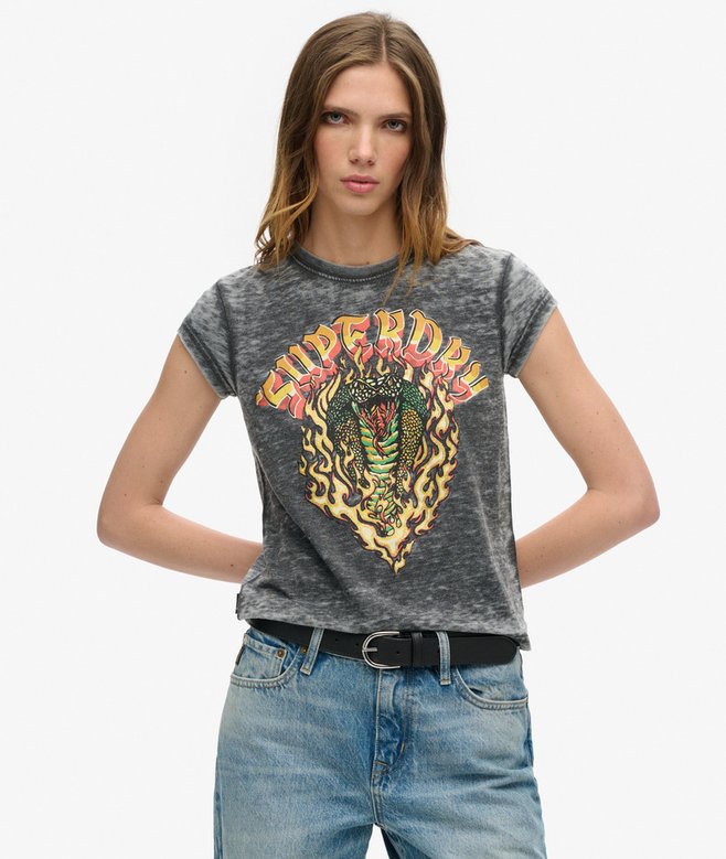 superdry Biker Rock Graphic T-Shirt