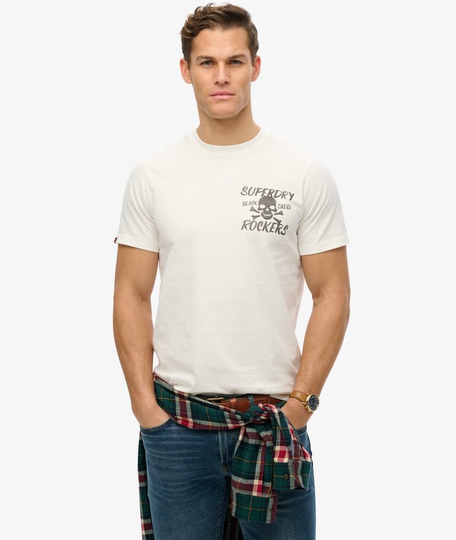 superdry Black Skull T-Shirt