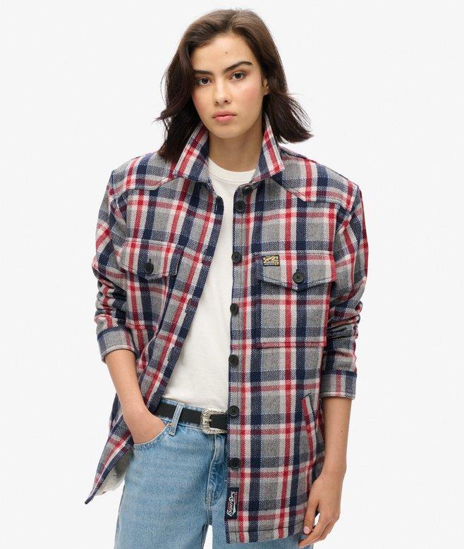 superdry Borg Check Overshirt