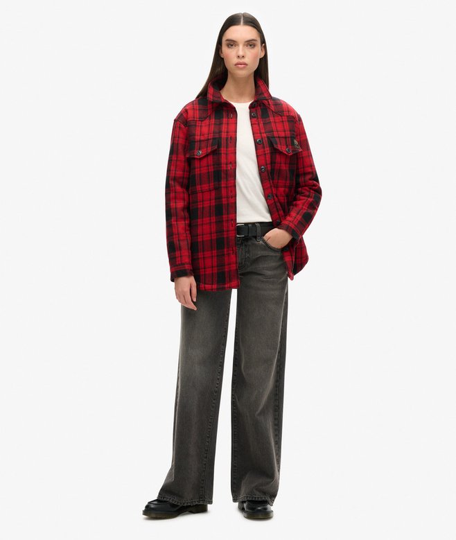 Superdry Borg Flannel Check Overshirt