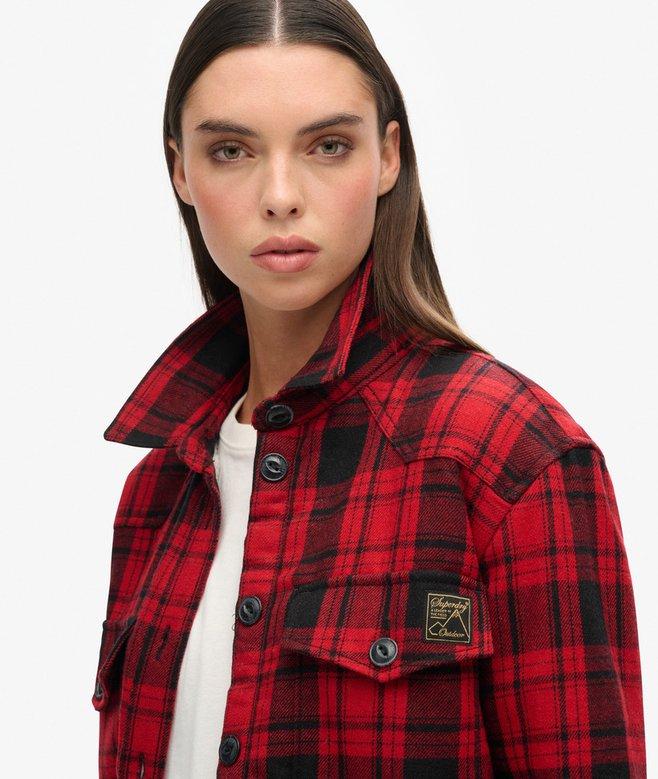 Superdry Borg Flannel Check Overshirt