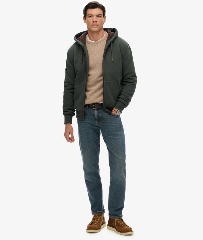 Superdry Borg Lined Zip Hoodie