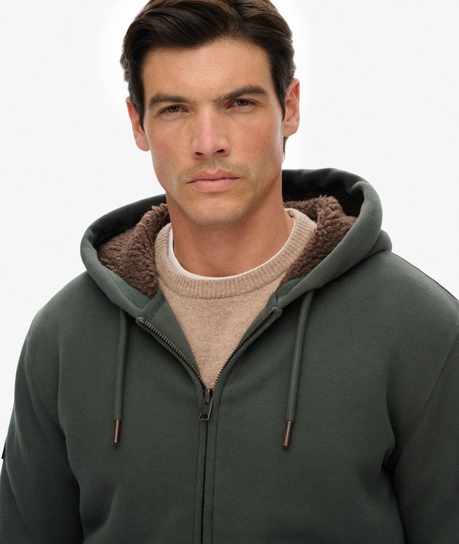 Superdry Borg Lined Zip Hoodie