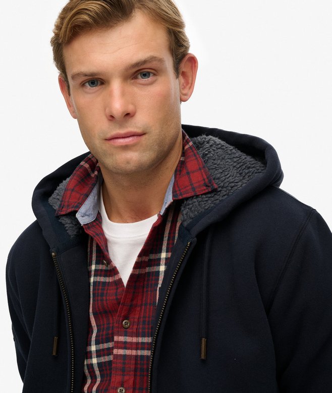 Superdry Borg Lined Zip Hoodie