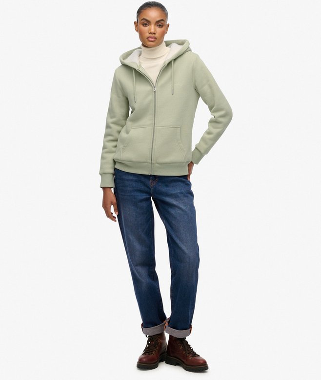 Superdry Borg Lined Zip Hoodie