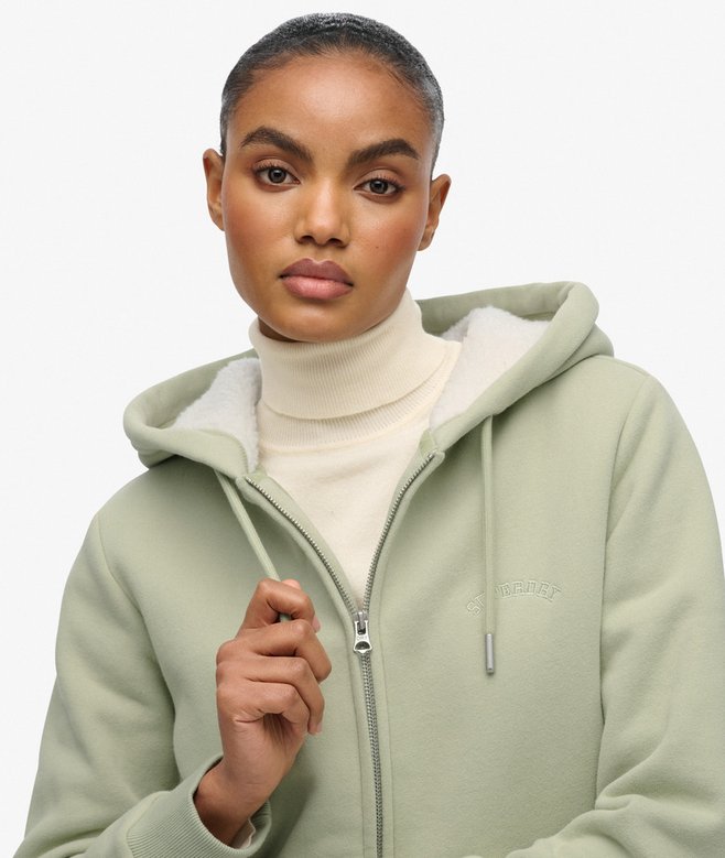 Superdry Borg Lined Zip Hoodie
