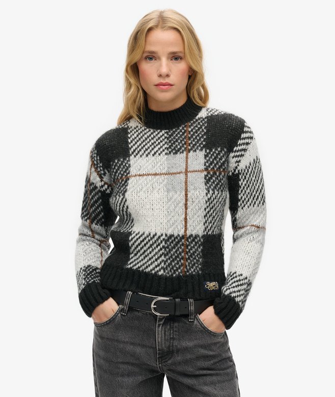 superdry Boxy Pattern Knit Jumper