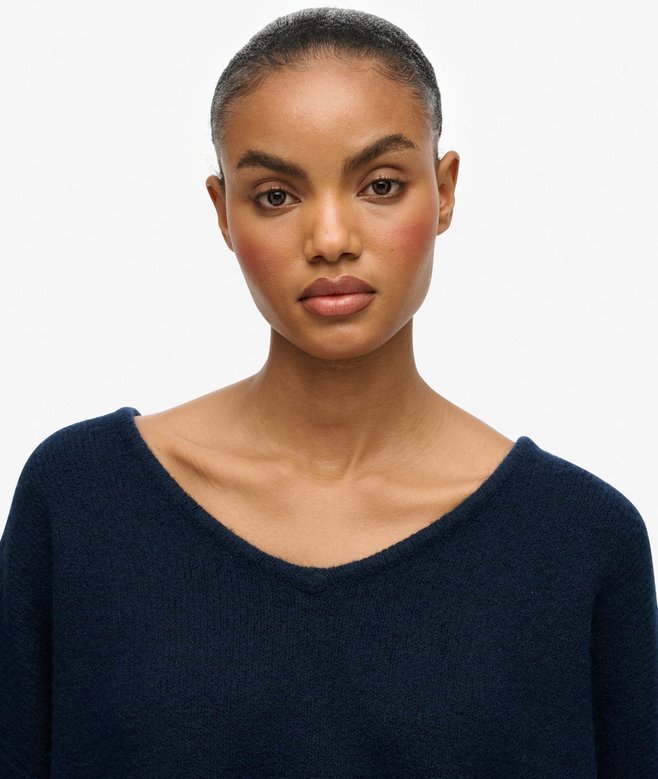 Superdry Brushed Oversized V Neck Jumper