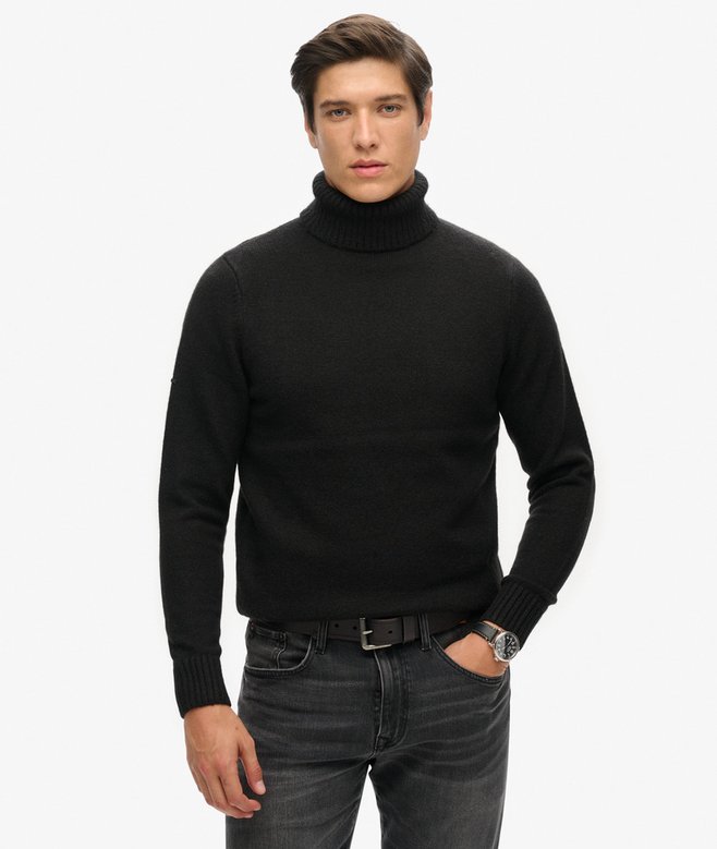 superdry Brushed Roll Neck Jumper