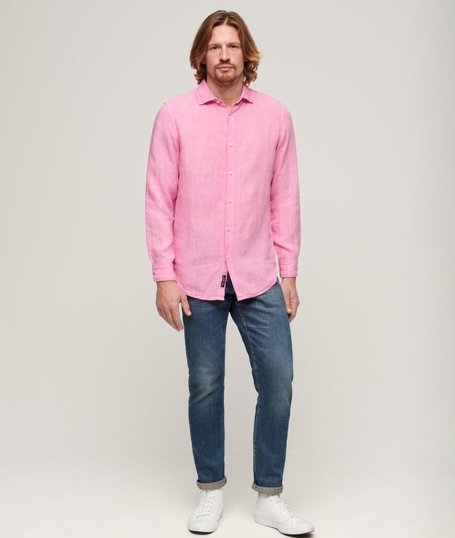 Superdry Casual Linen Long Sleeve Shirt