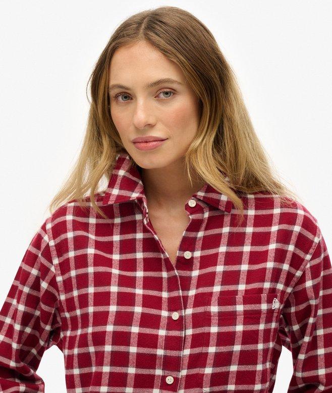 Superdry Check Flannel Boyfriend Shirt