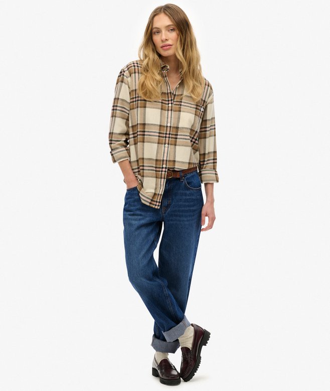 Superdry Check Flannel Boyfriend Shirt