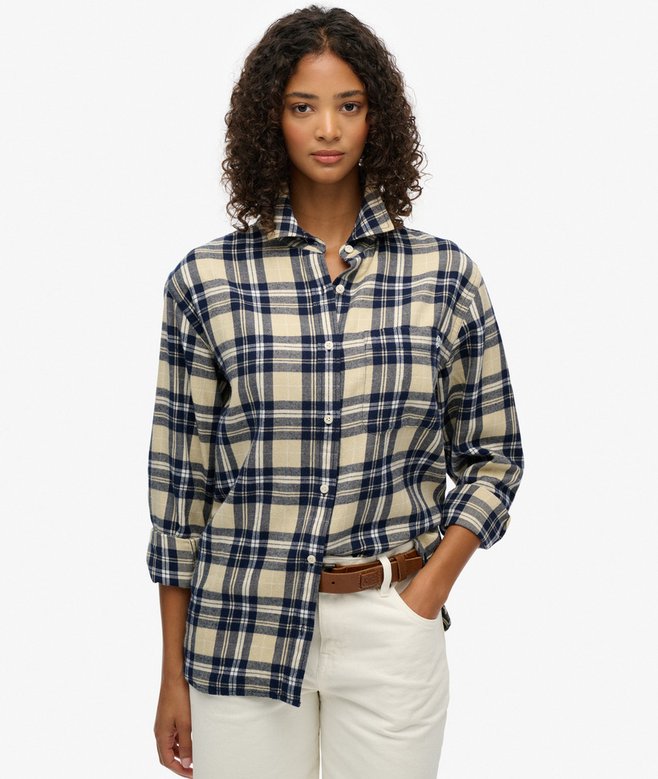 Superdry Check Flannel Boyfriend Shirt