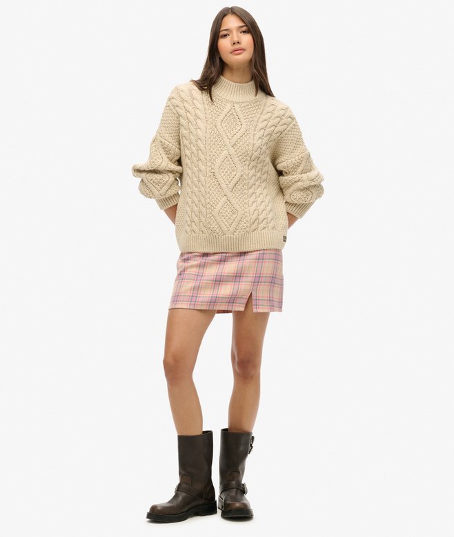 Superdry Check Mini Skirt