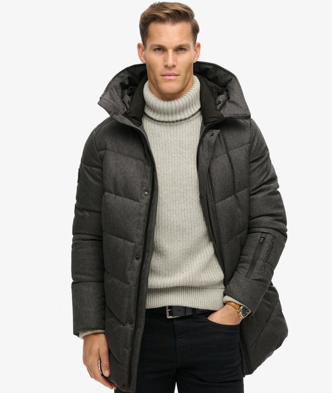 superdry City Chevron Padded Coat