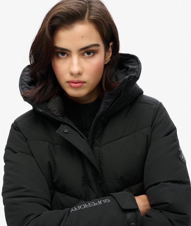 Superdry City Chevron Padded Parka Coat