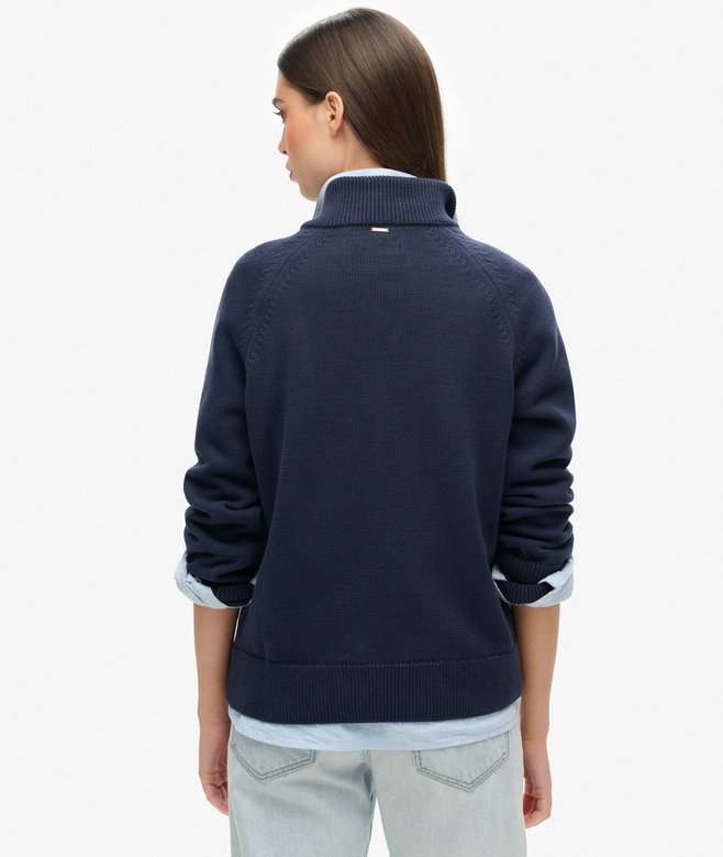 Superdry Classic Cotton Knit Half Zip Jumper