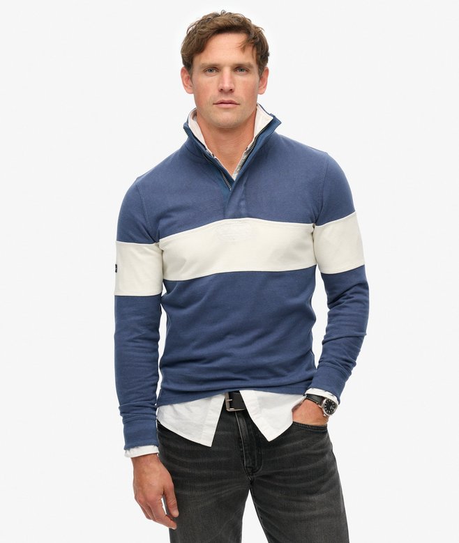 superdry Classic Rugby Half Zip Top