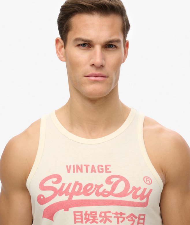 Superdry Classic Vintage Logo Heritage Vest Top
