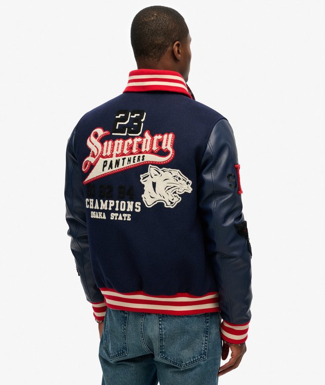 Superdry College Varsity Patched Bomber Jacket