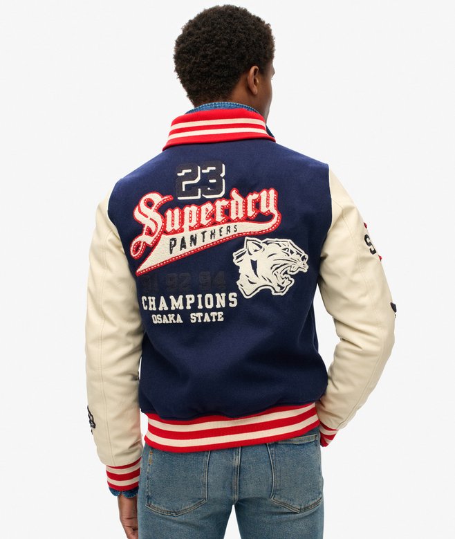 Superdry College Varsity Patched Bomber Jacket