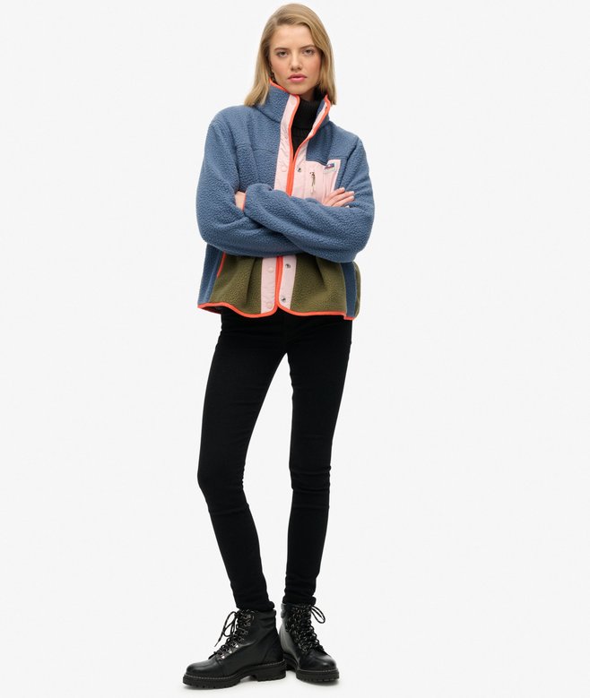 Superdry Colour Block Fleece Jacket