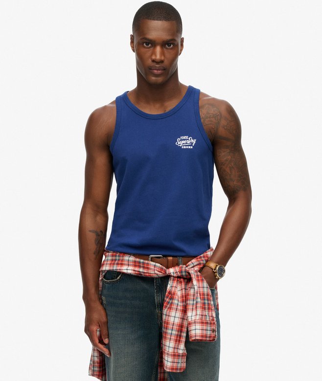 superdry Contrast Script Vest