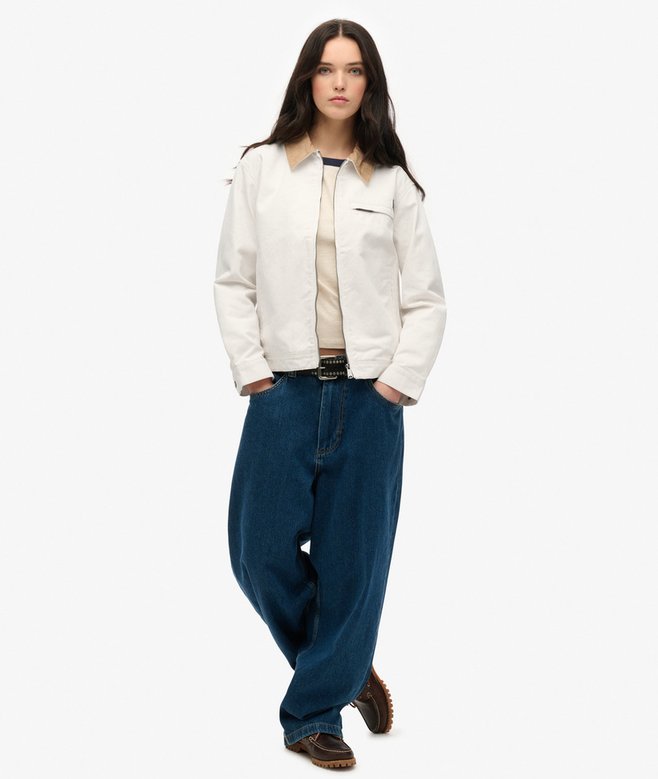 Superdry Cord Collar Barn Jacket