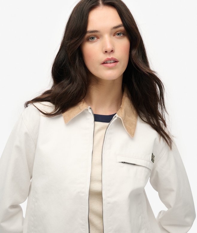 Superdry Cord Collar Barn Jacket