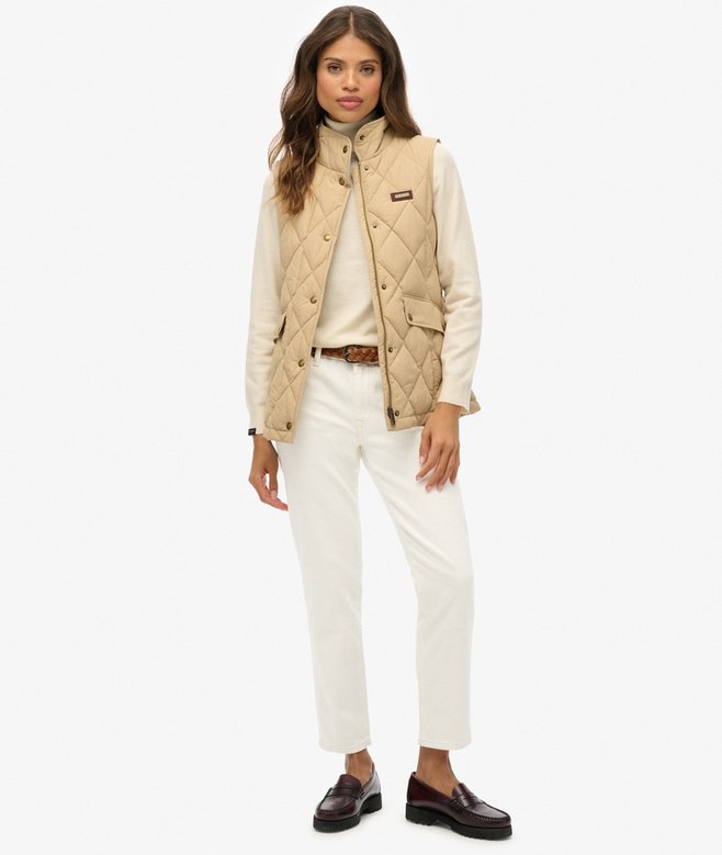 Superdry Cord Trimmed Liner Gilet