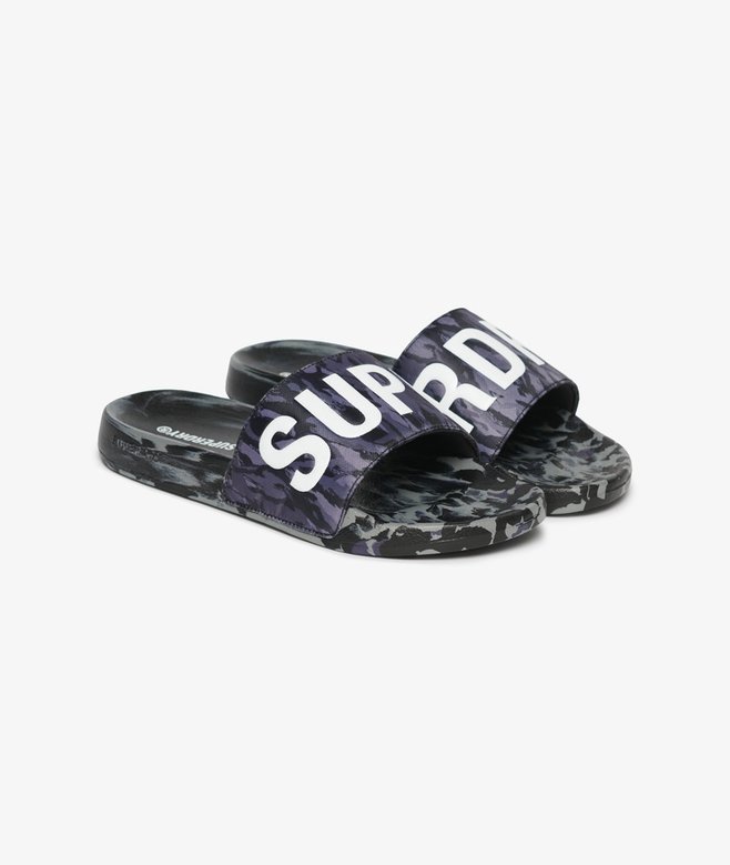 superdry Core Camo Pool Sliders