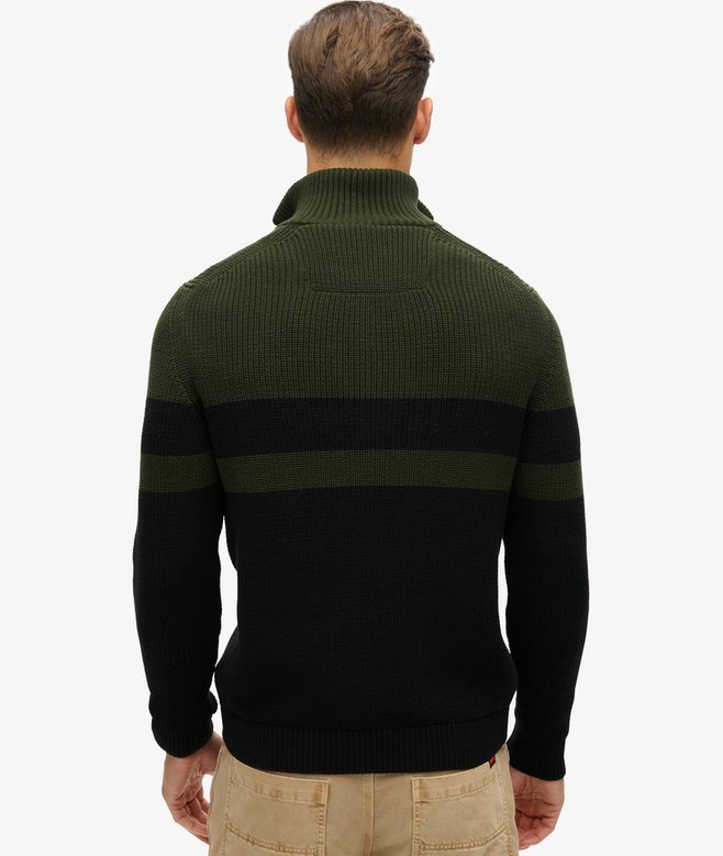 Superdry Cotton Classic Stripe Half-Zip Jumper
