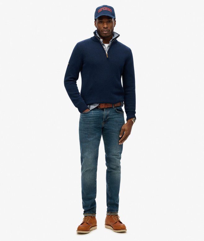 Superdry Cotton Classics Half-Zip Knitted Jumper