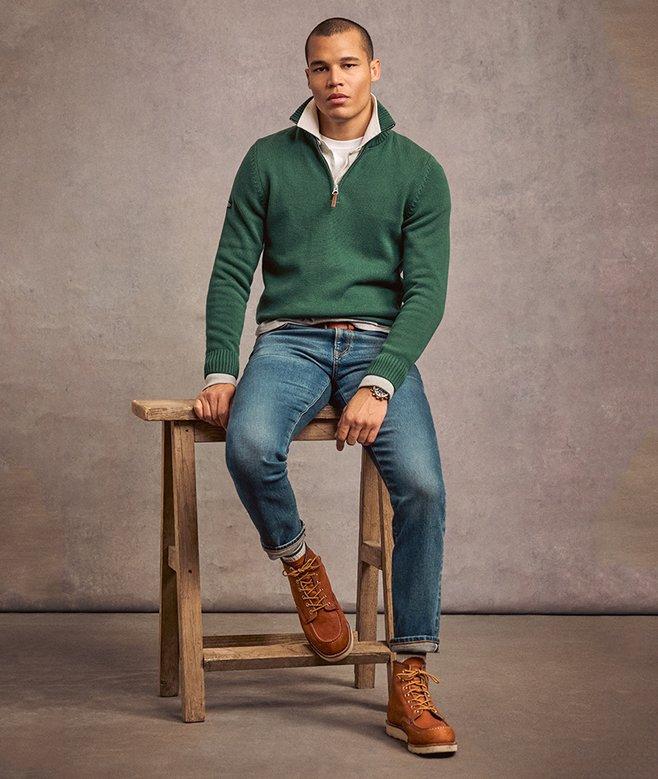 superdry Cotton Classics Half-Zip Knitted Jumper