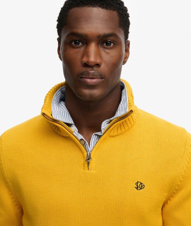 Superdry Cotton Half Zip Knit Jumper