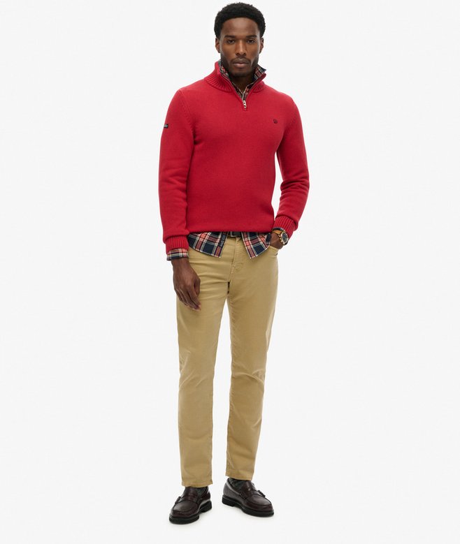 Superdry Cotton Half Zip Knit Jumper