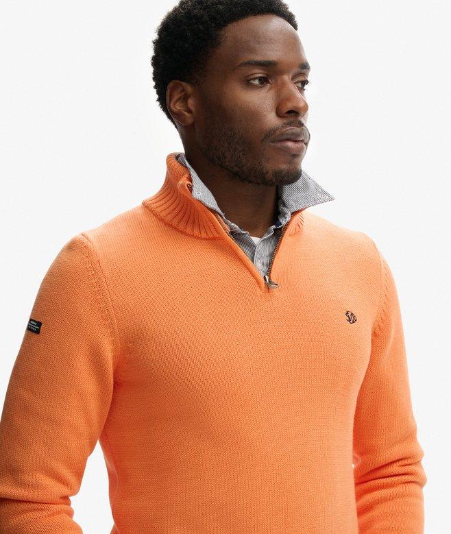Superdry Cotton Half Zip Knit Jumper